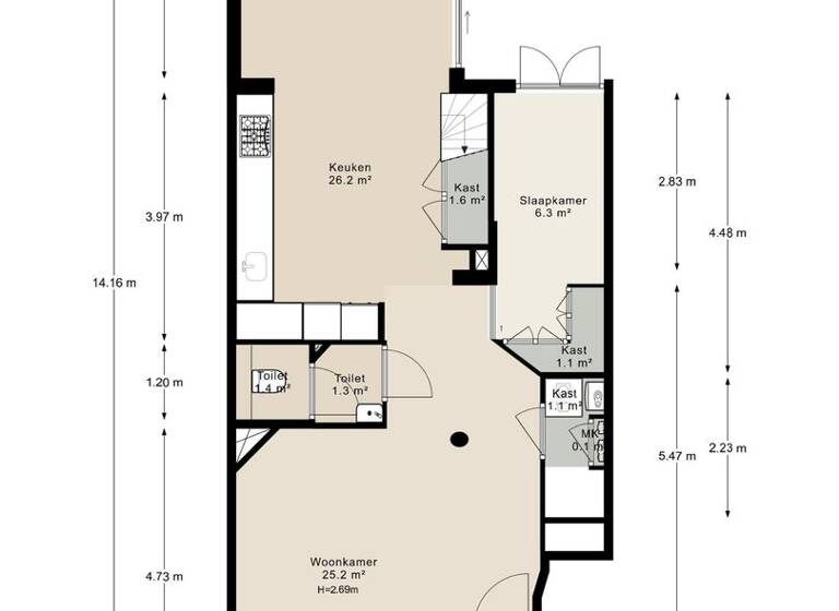 Haus zum Kauf 1.050.000 € 6 Zimmer 120 m² kijkduinstraat 75 H amsterdam 1055 XS