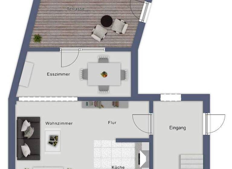 Wohnung zur Miete 756 € 2 Zimmer 63 m² EG Monheim 86653