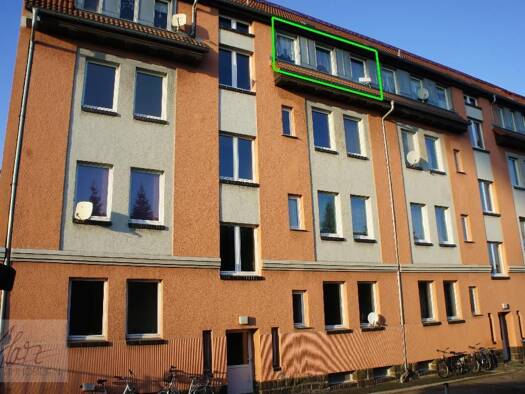 Wohnung zur Miete 270 € 2 Zimmer 45 m² 3. Geschoss Weststraße 19 Gröba Riesa 01591
