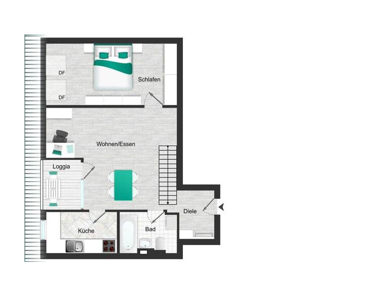 Maisonette zum Kauf 169.000 € 3 Zimmer 71 m² 2. Geschoss Paunsdorf Leipzig 04329