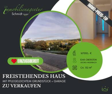 Einfamilienhaus zum Kauf 167.000 € 5 Zimmer 132 m² 1.290 m² Grundstück Idar-Oberstein 55743