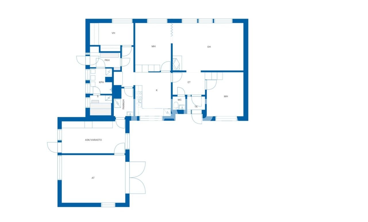 Einfamilienhaus zum Kauf 109.000 € 5 Zimmer 99 m²<br/>Wohnfläche 9.116 m²<br/>Grundstück Nelostie 1833 Laukaa 41180