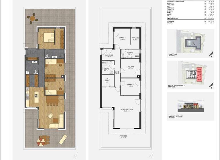Penthouse zum Kauf - Erstbezug provisionsfrei 1.025.000 € 4 Zimmer 113 m² 2. Geschoss Nüziders 6714