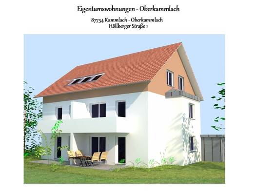 Terrassenwohnung zum Kauf provisionsfrei als Kapitalanlage geeignet 271.005 € 2 Zimmer 61 m² Höllberger Str. 1 Oberkammlach Kammlach 87754