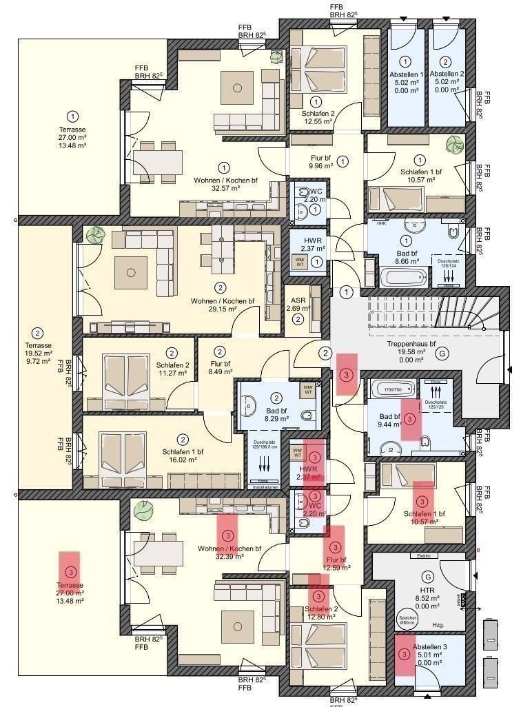 Terrassenwohnung zur Miete 1.247 € 3 Zimmer 95,9 m²<br/>Wohnfläche EG<br/>Geschoss 01.06.2025<br/>Verfügbarkeit Bergen Bergen auf Rügen 18528