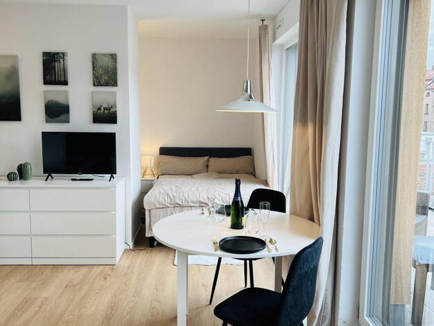 Studio zur Miete 995 € 1 Zimmer 34 m² 4. Geschoss Maximilianstraße 43 Seeleinsbühl Nürnberg 90429