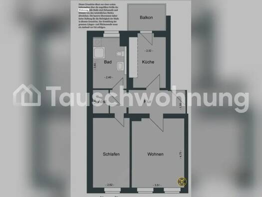 Wohnung zur Miete Tauschwohnung 450 € 2 Zimmer 60 m² 3. Geschoss Nordstadt Hannover 30167