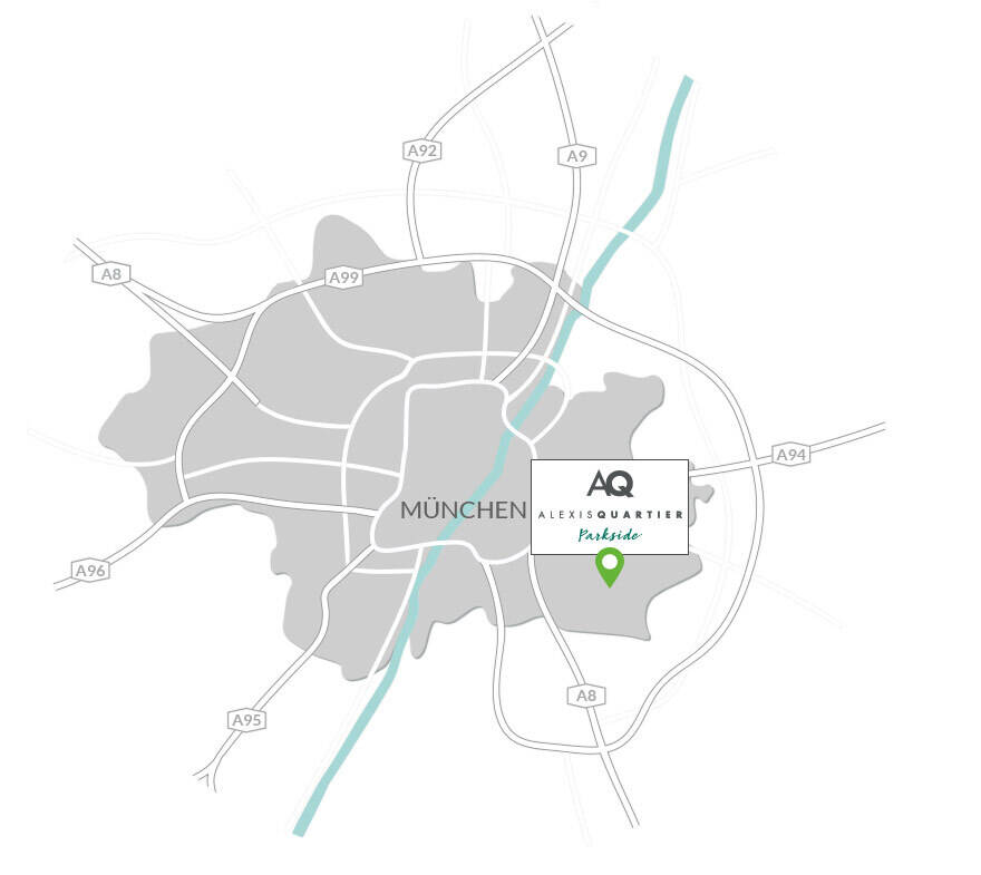Wohnung zum Kauf provisionsfrei 322.000 € 1 Zimmer 33,1 m²<br/>Wohnfläche 2.<br/>Geschoss Franz-Heubl-Straße 1 Ramersdorf-Perlach München 81735