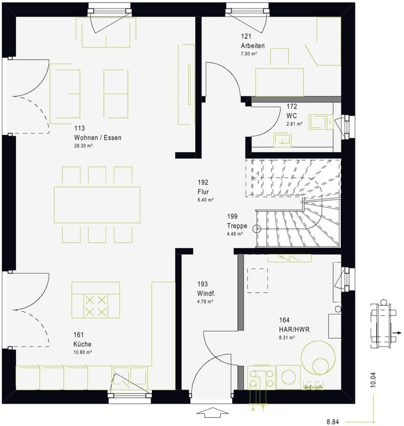 Einfamilienhaus zum Kauf provisionsfrei 347.999 € 5 Zimmer 144 m²<br/>Wohnfläche 565 m²<br/>Grundstück Stadtgebiet Furtwangen 78120