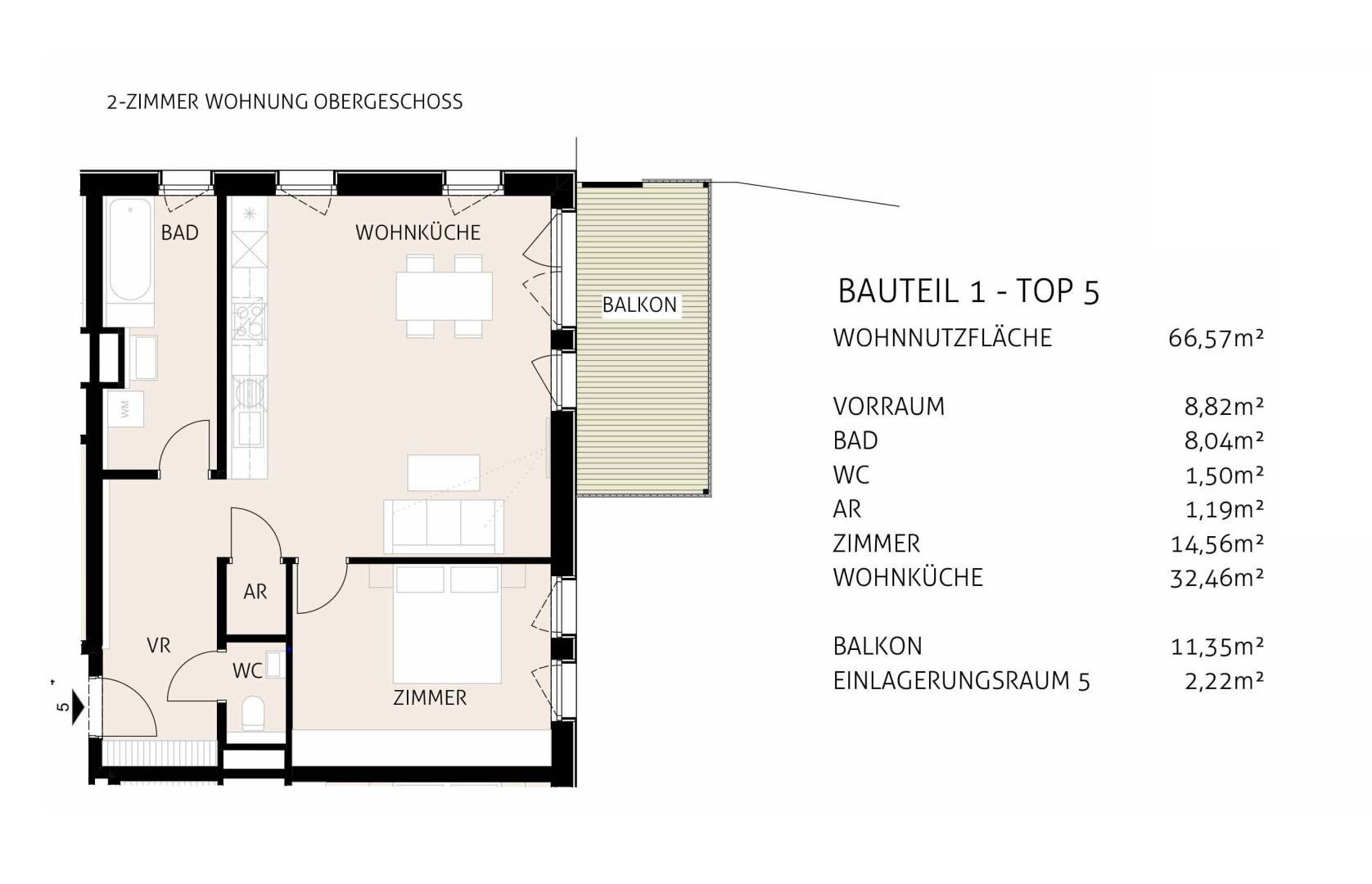 Wohnung zum Kauf 535.500 € 2 Zimmer 66,6 m²<br/>Wohnfläche Hochleitengasse Gießhübl 2372