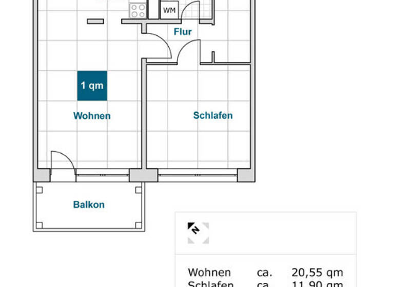 Wohnung zur Miete 419 € 2 Zimmer 50,7 m² 8. Geschoss frei ab 28.04.2026 Herzberger Str. 10 Prohlis-Nord Dresden 01239