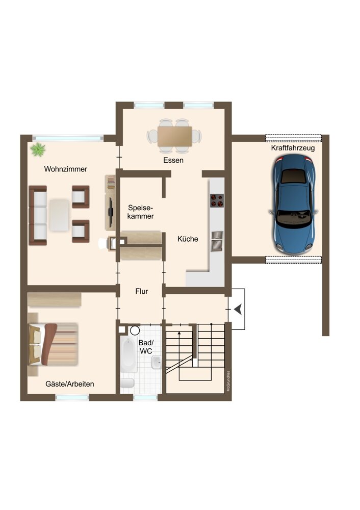 Doppelhaushälfte zum Kauf 269.000 € 5 Zimmer 125,3 m²<br/>Wohnfläche 515 m²<br/>Grundstück Glocke / Saas Bayreuth 95447