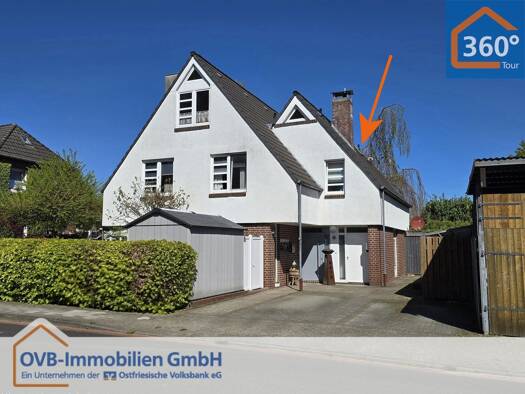 Doppelhaushälfte zum Kauf 185.000 € 3 Zimmer 60 m² 131,6 m² Grundstück Loga Leer 26789