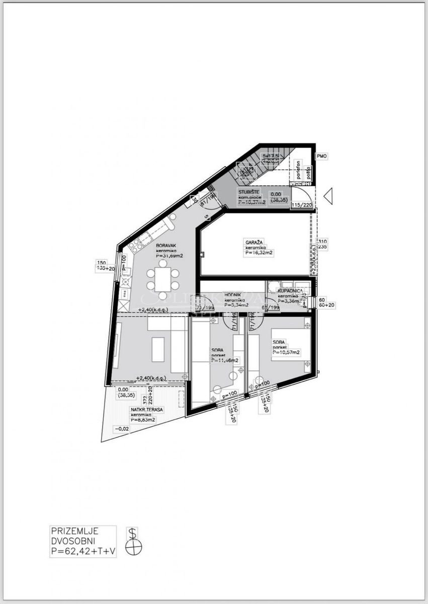 Wohnung zum Kauf 226.128 € 2 Zimmer 81 m²<br/>Wohnfläche EG<br/>Geschoss Sveti Kajo