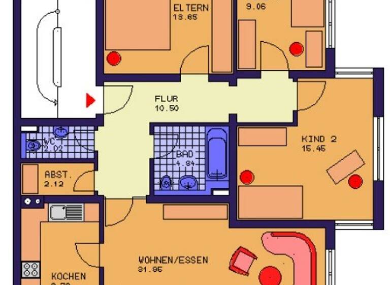 Wohnung zum Kauf provisionsfrei 369.000 € 4 Zimmer 102 m² Geschoss EG/3 Ihringen 79241