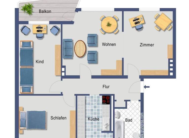 Wohnung zum Kauf provisionsfrei 317.000 € 4 Zimmer 95,4 m² 2. Geschoss Thomas-Mann-Straße 42 Neu Schwachhausen Bremen 28213