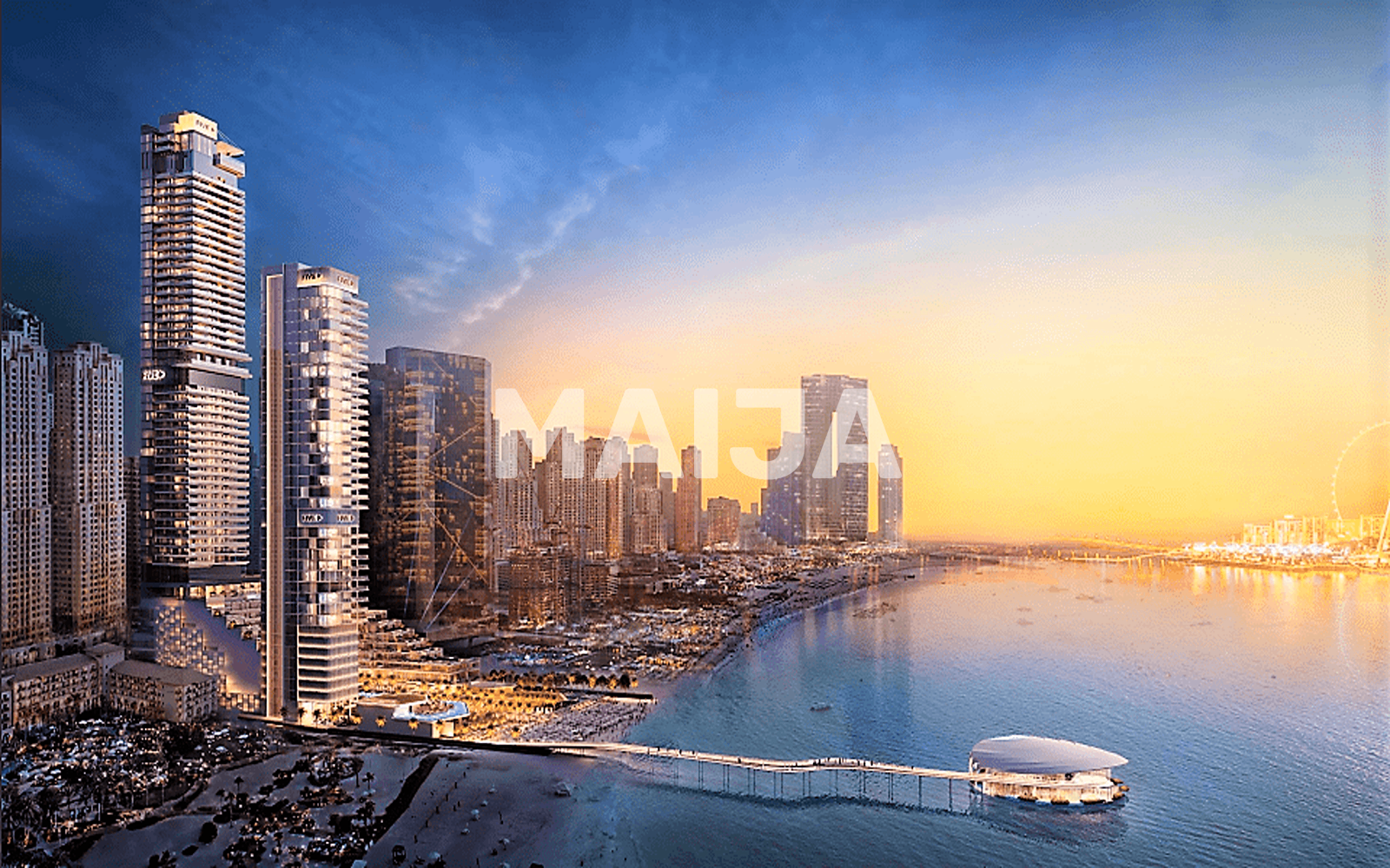 Apartment zum Kauf 3.933.877,50 € 4 Zimmer 229,2 m²<br/>Wohnfläche 1.<br/>Geschoss Sensoria, JBR, Dubai Marina, Dubai Dubai Jumeirah 