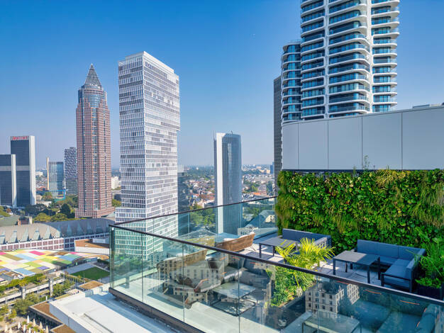 Wohnung zum Kauf - Neubau provisionsfrei 540.000 € 2 Zimmer 49,9 m² 25. Geschoss Europa-Allee Gallus Innenstadt I 60327