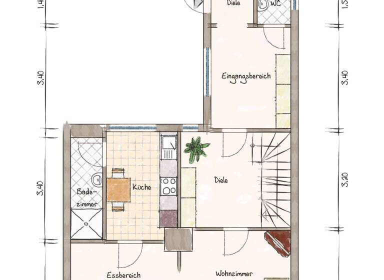 Einfamilienhaus zum Kauf 55.000 € 4 Zimmer 95 m² 606 m² Grundstück frei ab sofort Kreisfeld Hergisdorf 06313