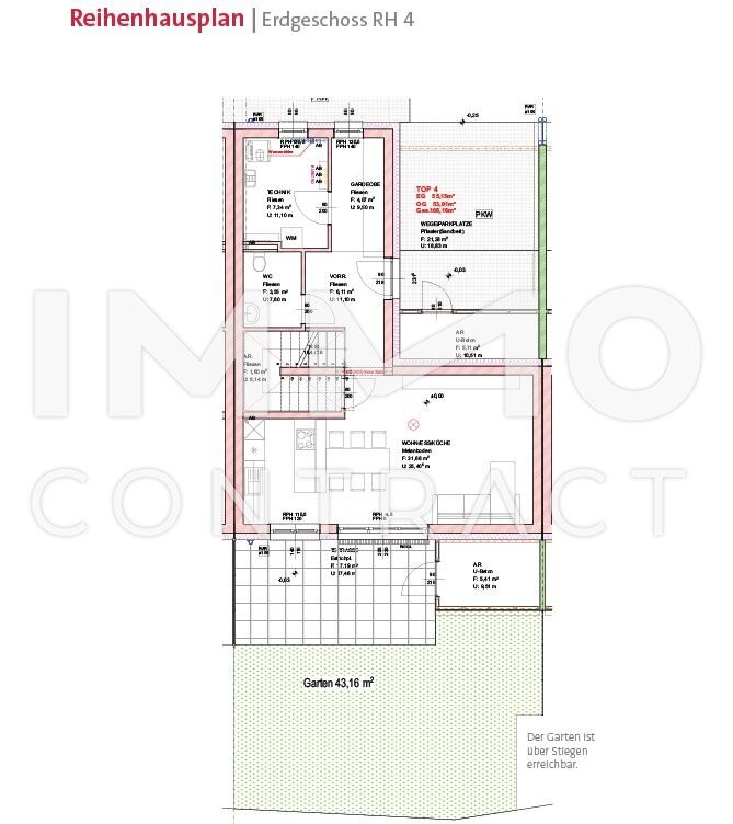 Reihenmittelhaus zur Miete 936 € 4 Zimmer 108,2 m²<br/>Wohnfläche 175,1 m²<br/>Grundstück Neudörfl 7201