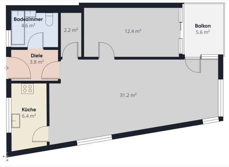Terrassenwohnung zur Miete 918 € 2 Zimmer 62 m² 1. Geschoss Arlbergstraße 91 Bregenz 6900