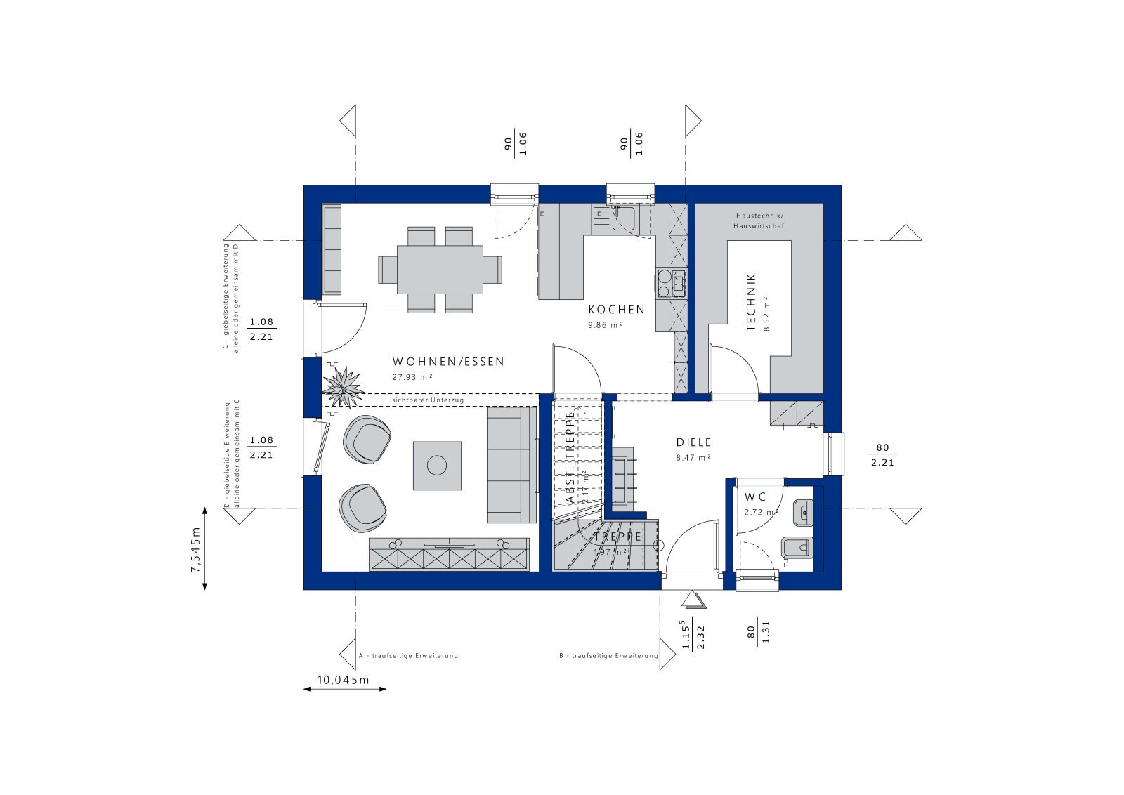 Einfamilienhaus zum Kauf 414.300 € 5 Zimmer 119 m²<br/>Wohnfläche 600 m²<br/>Grundstück Dietenhofen Dietenhofen 90599