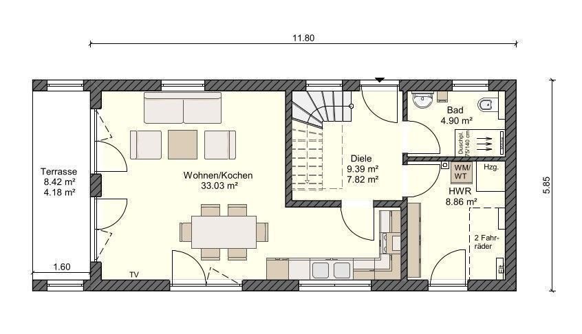 Einfamilienhaus zum Kauf provisionsfrei 835.080 € 4 Zimmer 107 m²<br/>Wohnfläche 356 m²<br/>Grundstück Zingst Zingst 18374