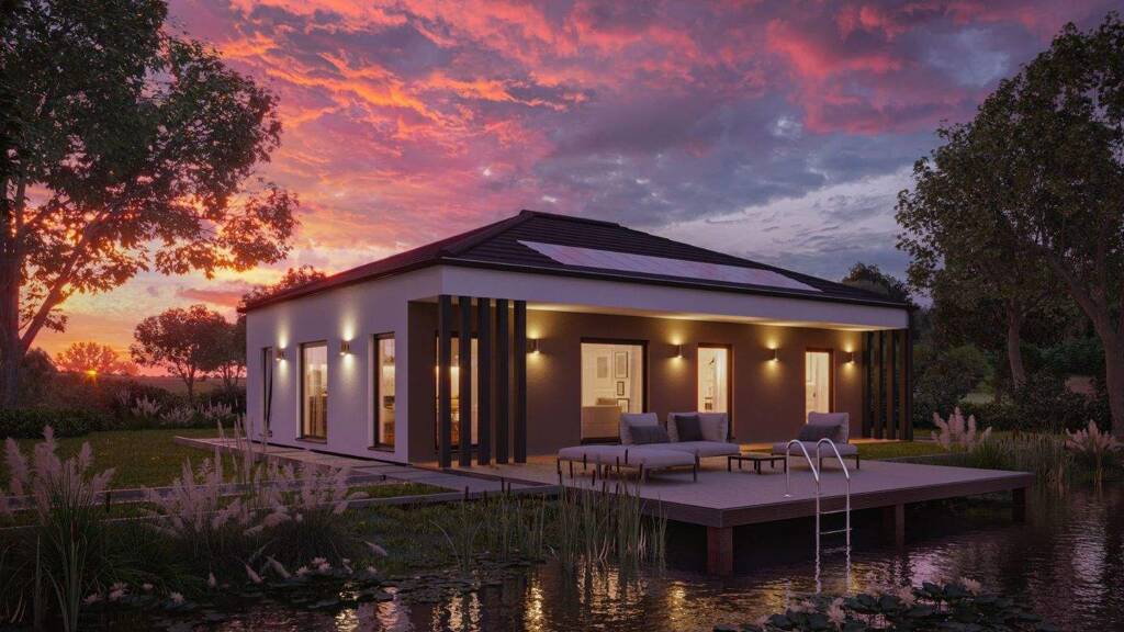 Bungalow zum Kauf provisionsfrei 314.709 € 4 Zimmer 95 m² 523 m² Grundstück Amt Tessin 18195