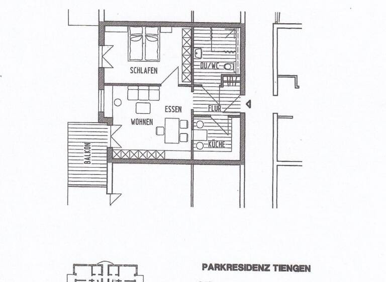 Wohnung zur Miete 690 € 2 Zimmer 57,9 m² Geschoss 2/3 frei ab 01.06.2026 Bahnhofstraße 3 Tiengen Waldshut-Tiengen 79761
