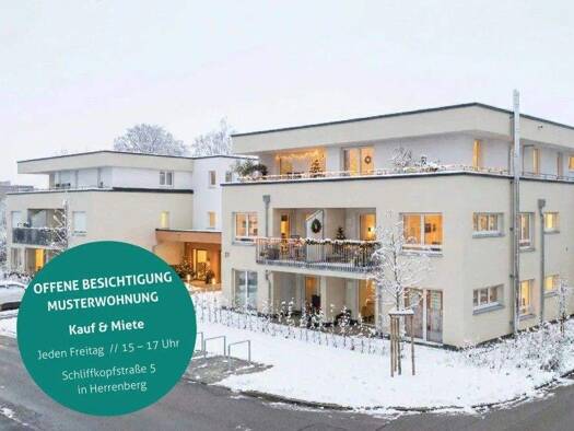 Terrassenwohnung zum Kauf - Neubau provisionsfrei 379.000 € 2 Zimmer 55,2 m² EG Schliffkopfstraße 5 Herrenberg 71083