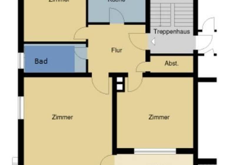 Wohnung zur Miete 425 € 3 Zimmer 70,9 m²<br/>Wohnfläche 2.<br/>Geschoss Kirchstr. 10 Langelsheim Langelsheim 38685