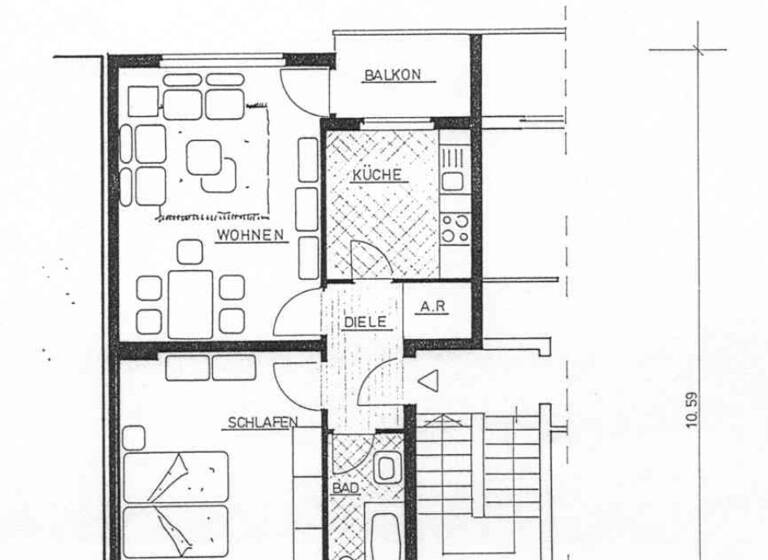 Wohnung zum Kauf 175.000 € 2 Zimmer 55 m² Garath Düsseldorf 40595
