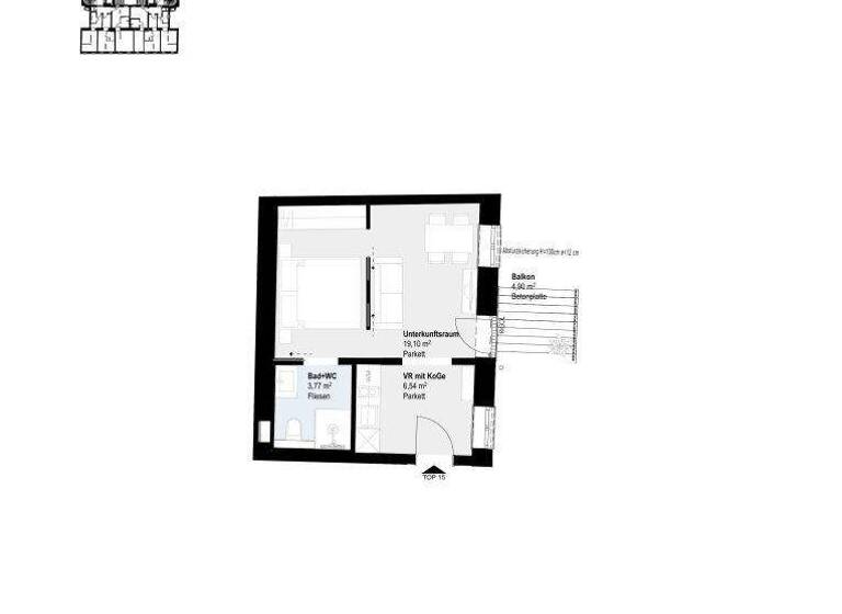 Studio zum Kauf - Erstbezug 255.724 € 1 Zimmer 29,6 m² 3. Geschoss Paulusgasse 5 Wien 1030
