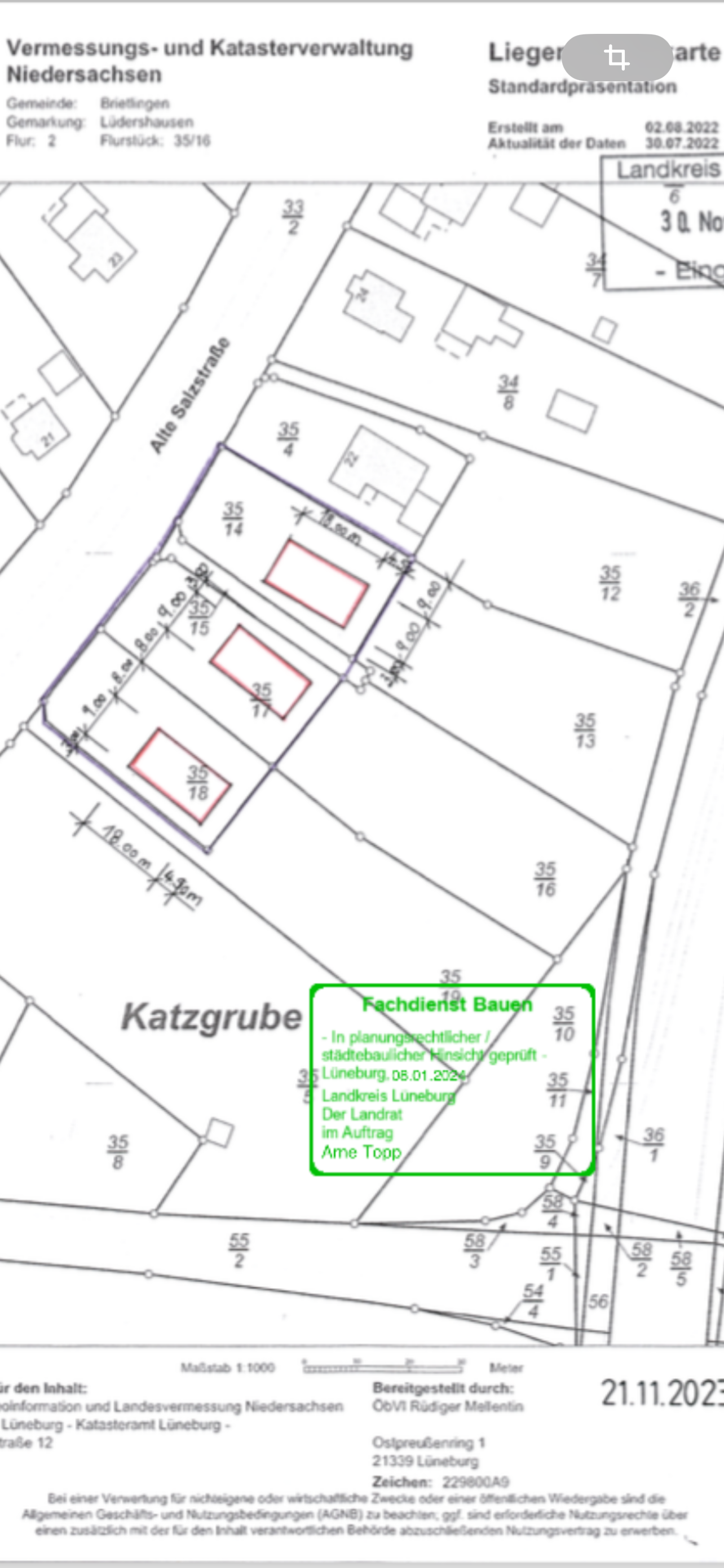 Grundstück zum Kauf 219.000 € 800 m²<br/>Grundstück Alte Salzstraße 16 Lüdershausen Brietlingen 21382