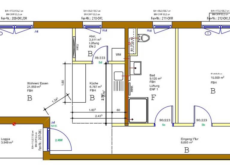 Wohnung zur Miete 800 € 2,5 Zimmer 67 m² EG frei ab 01.06.2026 Stadtgebiet Renchen 77871