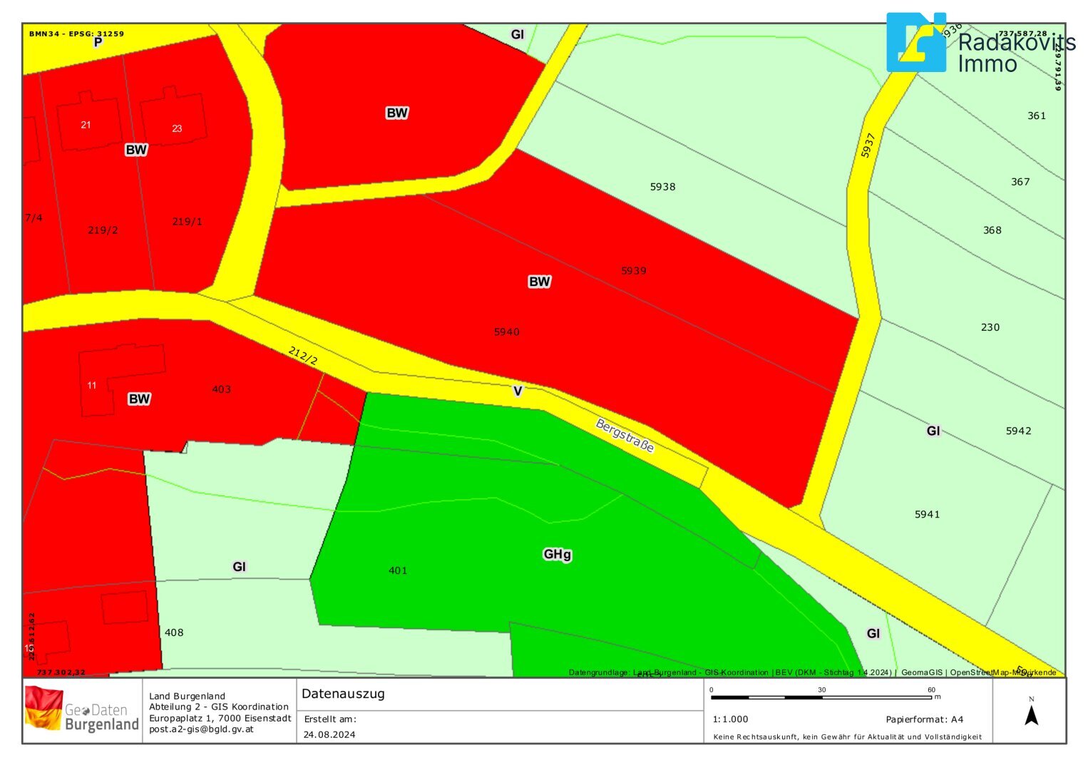 Grundstück zum Kauf 145.000 € 4.176 m²<br/>Grundstück Litzelsdorf 7532