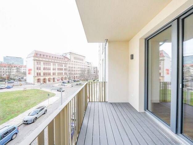 Wohnung zur Miete - Erstbezug 935 € 2 Zimmer 65,6 m² 1. Geschoss frei ab 01.01.2026 Amely-Bölte-Straße 2 Wilsdruffer Vorstadt/Seevorstadt-West Dresden-Wilsdruffer Vorstadt 01067