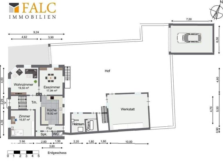 Einfamilienhaus zum Kauf 400.000 € 7 Zimmer 200 m² 641 m² Grundstück Heilbronner Straße 30 Siglingen Neudenau-Siglingen 74861