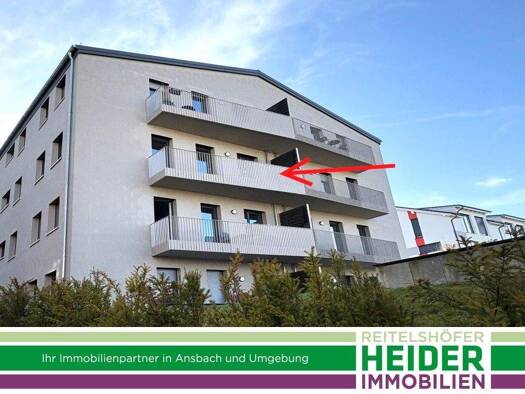 Wohnung zur Miete 900 € 2 Zimmer 70,9 m² 2. Geschoss Ansbach 91522