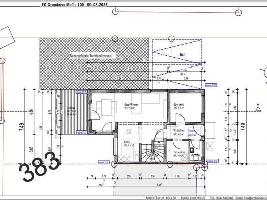 Reihenendhaus zum Kauf - Erstbezug provisionsfrei 5 Zimmer 122 m² 350 m² Grundstück frei ab 30.09.2026 Neutraubling 93073