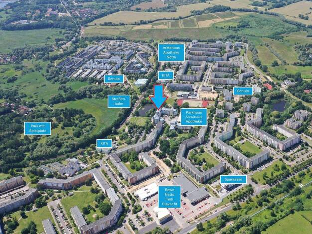 Sonstiges zum Kauf als Kapitalanlage geeignet 199.000 € 3 Zimmer 95 m² 2.929 m² Grundstück Albert-Schweitzer-Straße 24A Toitenwinkel Rostock 18147