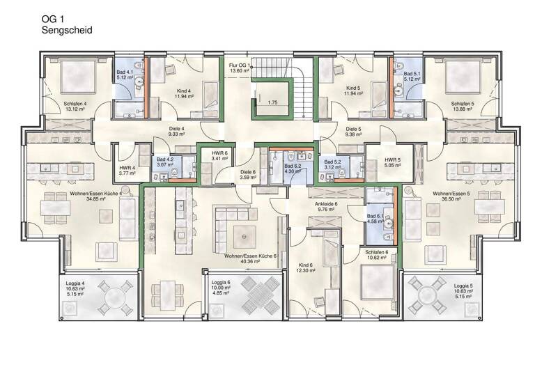 Wohnung zum Kauf 399.000 € 3 Zimmer 86,2 m² St. Ingbert 66386