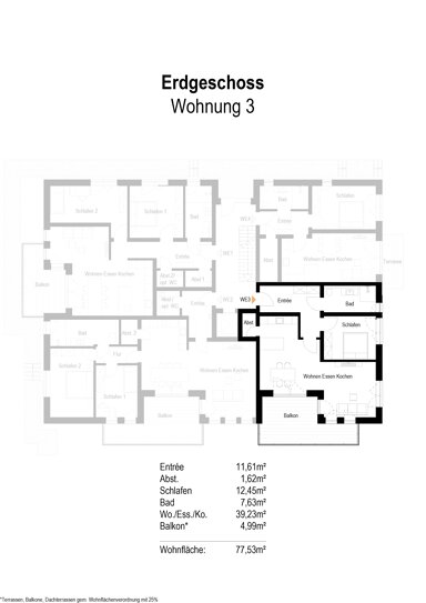 Wohnung zum Kauf provisionsfrei 331.000 € 2 Zimmer 78 m² Meschede Meschede 59872