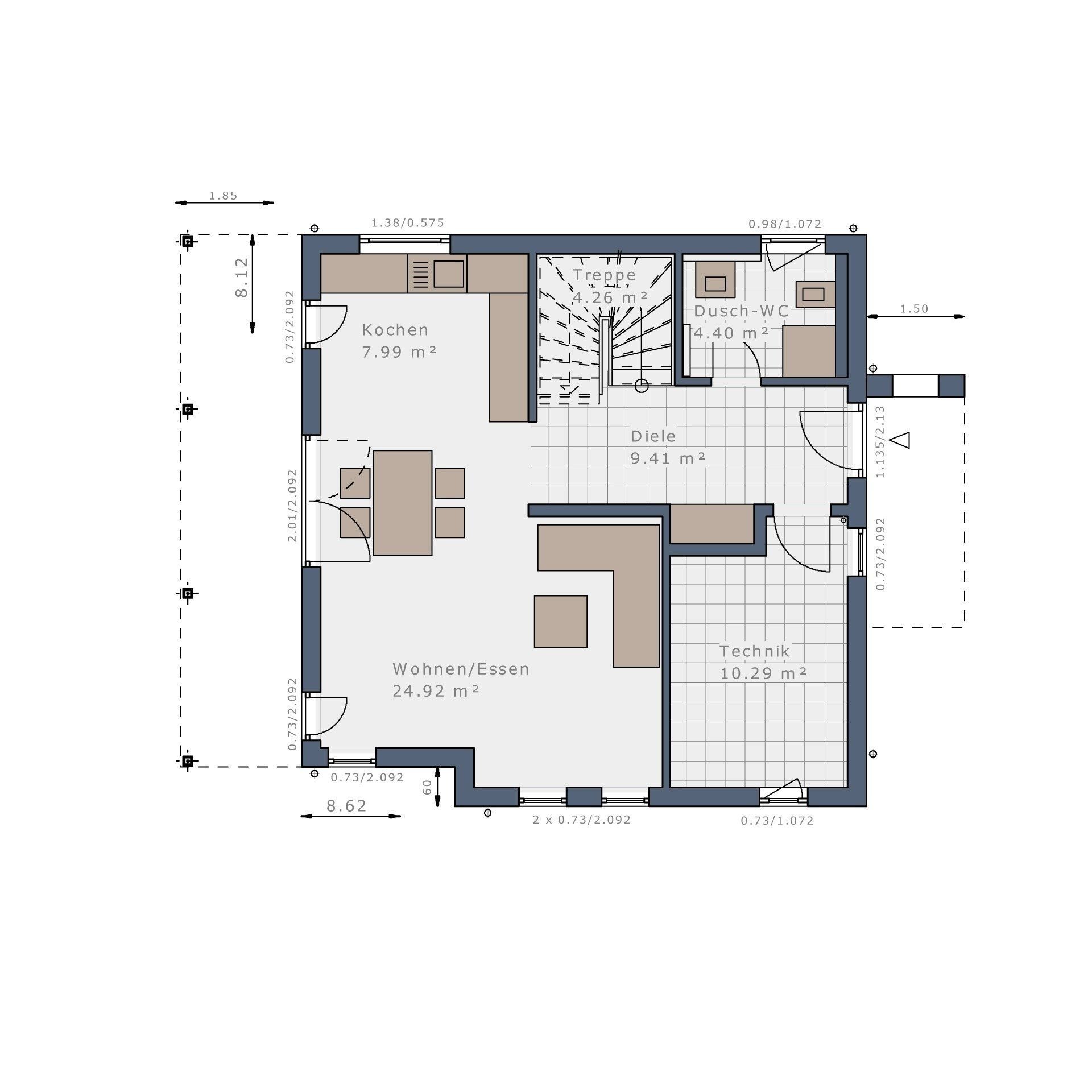 Einfamilienhaus zum Kauf provisionsfrei 432.650 € 4 Zimmer 120 m²<br/>Wohnfläche 560 m²<br/>Grundstück Grebenau Grebenau 36323