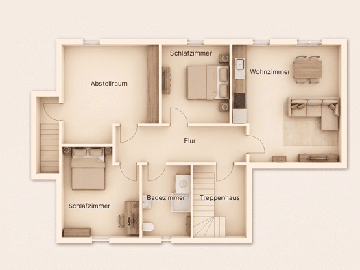 Wohnung zur Miete 735 € 1,5 Zimmer 90 m² Putbus Putbus 18581