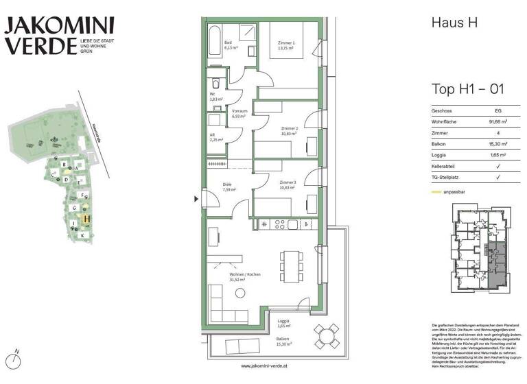 Wohnung zum Kauf provisionsfrei 461.000 € 4 Zimmer 91,7 m² Jakomini Graz 8010