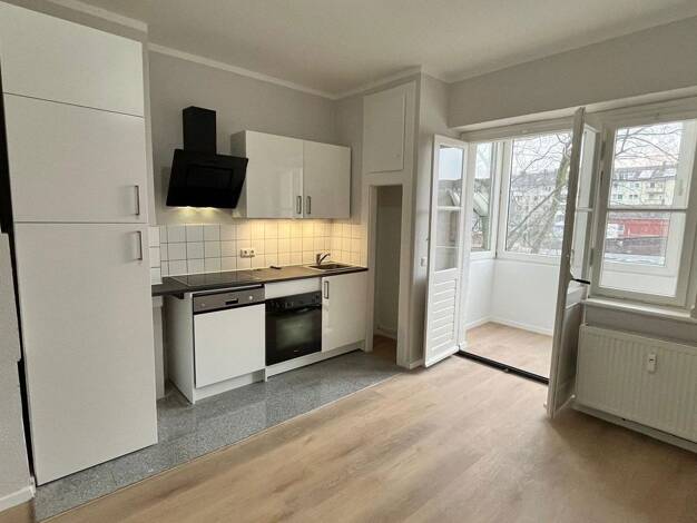 Wohnung zur Miete 590 € 1,5 Zimmer 44,8 m² 1. Geschoss frei ab sofort Gneisenaustr. 68 Neudorf-Nord Duisburg 47057