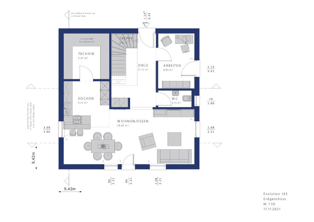 Einfamilienhaus zum Kauf provisionsfrei 408.856 € 5 Zimmer 142 m²<br/>Wohnfläche 1.000 m²<br/>Grundstück Eisenberg Eisenberg 07607