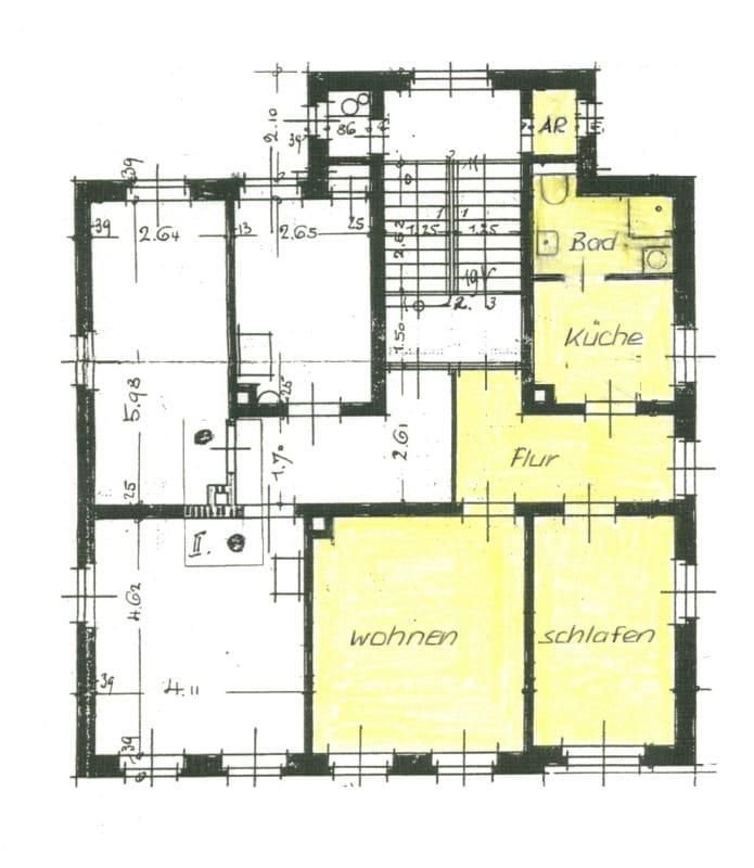 Wohnung zur Miete 330 € 2 Zimmer 50 m²<br/>Wohnfläche 2.<br/>Geschoss ab sofort<br/>Verfügbarkeit Karl-Liebknecht-Str. 8 Syrau Syrau 08548