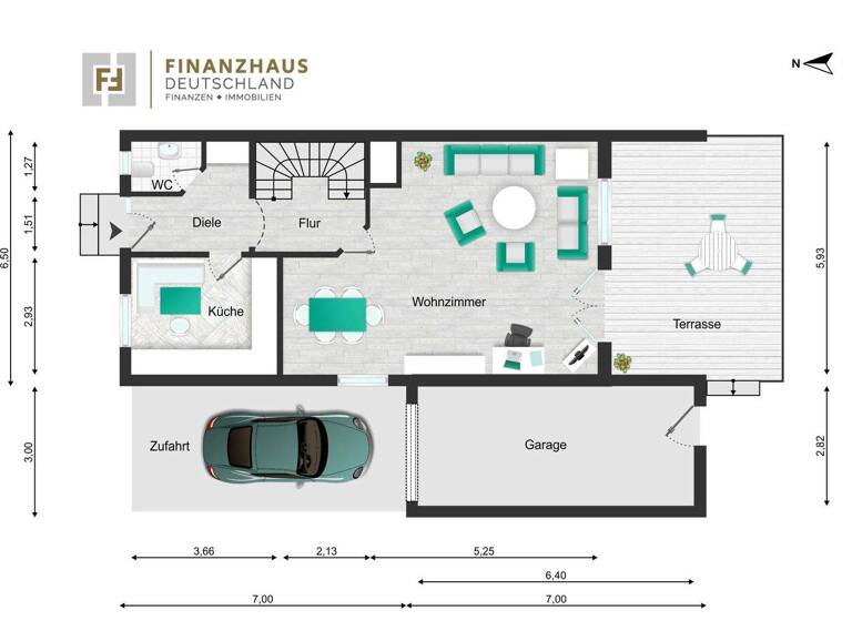 Reihenendhaus zum Kauf 559.000 € 3 Zimmer 139,3 m² 205 m² Grundstück Huckingen Duisburg 47259